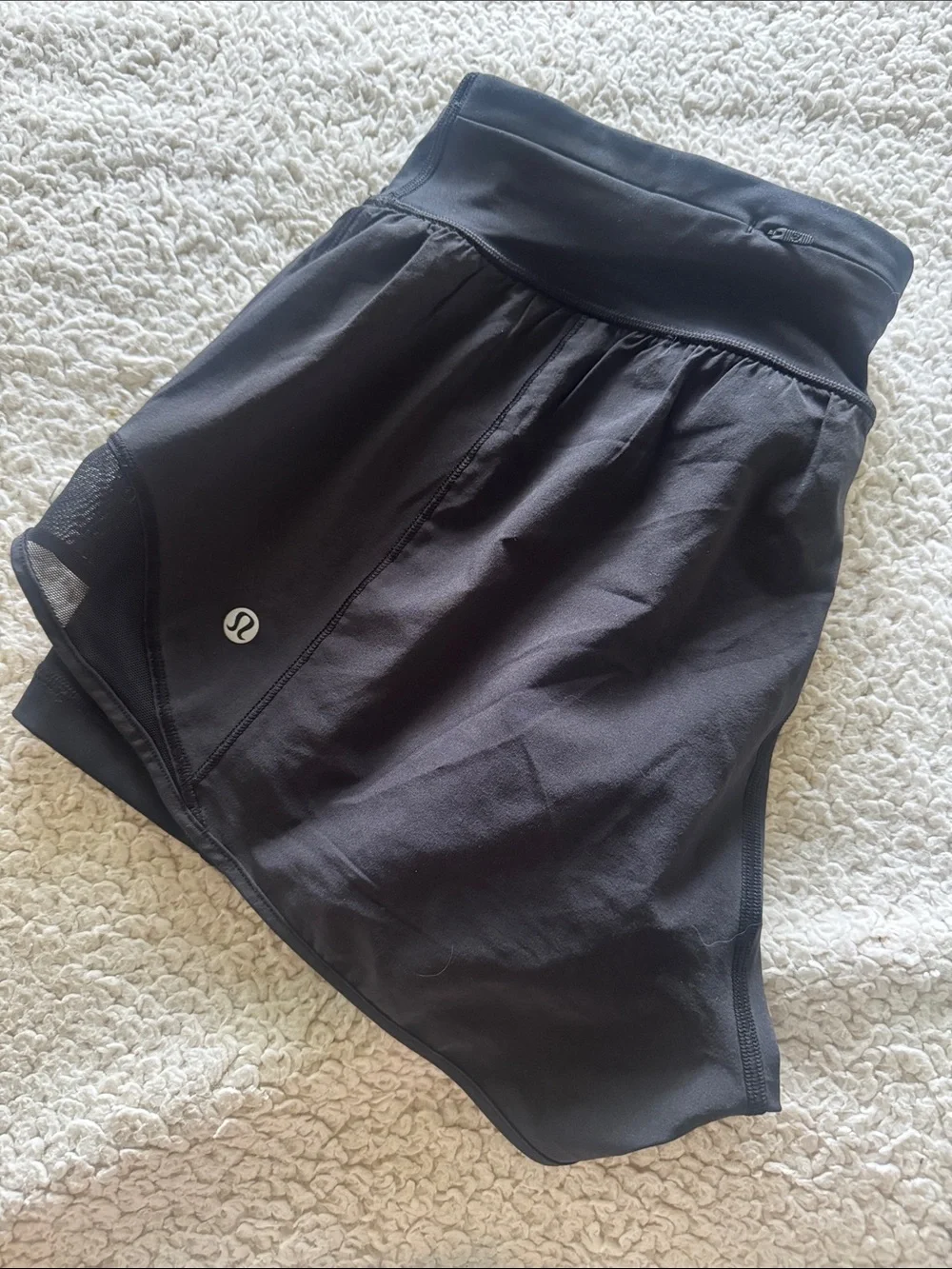 Lululemon Hottie Hot Shorts with Built in Tights Black 10